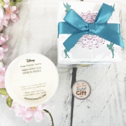 Bougie Fée Clochette "poussière De Fée" Et Son Coffret Cadeau - Parfum Muguet Et Jasmin -cadeaux boutique Bougie coffret clochette dessus