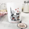 Bougie Mickey Et Minnie Et Son Coffret Cadeau - Parfum Pomme D'amour Caramélisée - Love In Paris - St Valentin