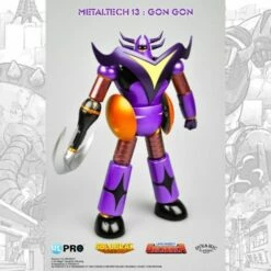 Goldorak - Figurine Metaltech 13 Gon Gon - Version Metallic (17 Cm)