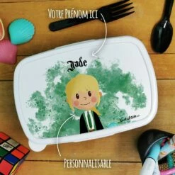 Boîte à Goûter Enfant PersonnaliséePetite Sorcière