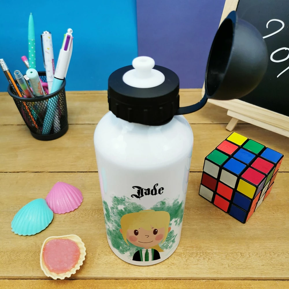 Gourde Personnalisée - Petite Sorcière - Cadeau Rentrée Scolaire Pourfille 4 Gourde Personnalisée - Petite Sorcière - Cadeau Rentrée Scolaire Pourfille – Image 2