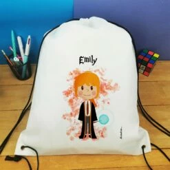 Sac à Dos Sport Personnalisé : Gym, Piscine... - Petite Sorcière - Cadeaufille