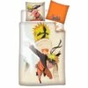 Naruto Shippuden - Housse De Couette 100% Coton - 140 X 200 Cm -cadeaux boutique Housse couette naruto minato