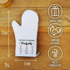 Manique Cuisine "Mes Petits Enfants Parfaits"cadeau :mamie,papy Personnalisé -cadeaux boutique Mes petits enfants parfaits manique informations