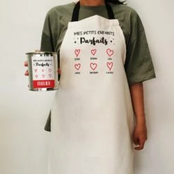 Tapis De Cuisine "Mes Petits Enfants Parfaits"cadeau Papy Et Marie Personnalisé -cadeaux boutique Mes petits enfants parfaits tablier cuisine porte femme