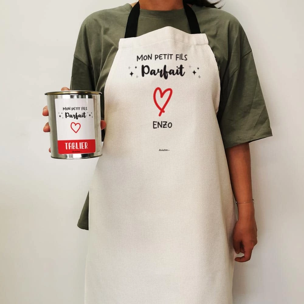 Tablier De Cuisine "Mon Petit Fils Parfait" - Cadeau Papy Et Mamie 5 Tablier De Cuisine "Mon Petit Fils Parfait" - Cadeau Papy Et Mamie – Image 3