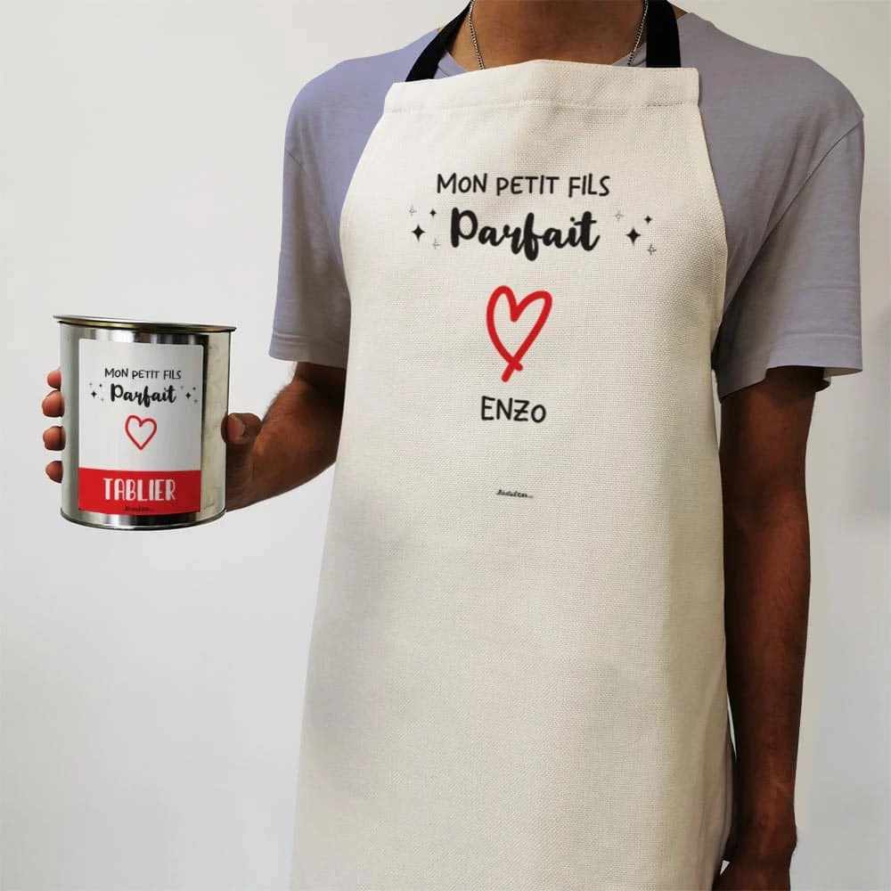 Tablier De Cuisine "Mon Petit Fils Parfait" - Cadeau Papy Et Mamie 6 Tablier De Cuisine "Mon Petit Fils Parfait" - Cadeau Papy Et Mamie – Image 4