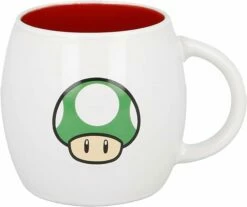 Mug Rond Super Mario En Céramique - Champignon - 360ml