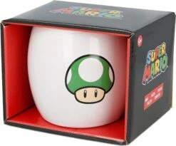 Mug Rond Super Mario En Céramique - Champignon - 360ml -cadeaux boutique Mug super mario champignon boite