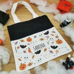 Sac Bonbon Personnalisé Halloween -cadeaux boutique Pattern halloween sac halloween cote
