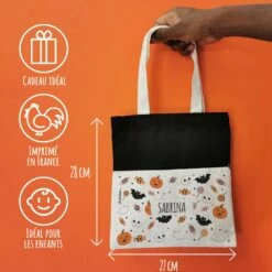 Sac Bonbon Personnalisé Halloween -cadeaux boutique Pattern halloween sac halloween informations