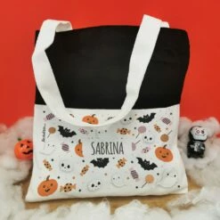 Sac Bonbon Personnalisé Halloween -cadeaux boutique Pattern halloween sac halloween replie