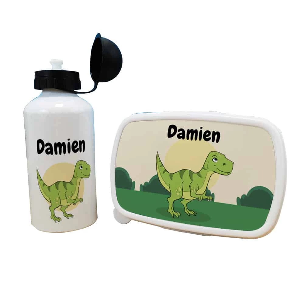 Boîte à Goûter & Gourde Enfant PersonnaliséesDinosaure : Cadeau Garçon 5 Boîte à Goûter & Gourde Enfant PersonnaliséesDinosaure : Cadeau Garçon – Image 3