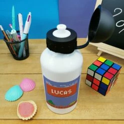 Gourde Personnalisée - Retrogaming - Cadeau Rentrée Pour Garçon 7 Gourde Personnalisée - Retrogaming - Cadeau Rentrée Pour Garçon -cadeaux boutique Rentree scolaire Anniversaire le prenom de votre enfant Retrogaming gourde petite haut