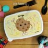 Boîte à Goûter Enfant PersonnaliséeCookie -cadeaux boutique Rentree scolaire Anniversaire prenom de votre enfant Cookie personnalise boite a gouter haut