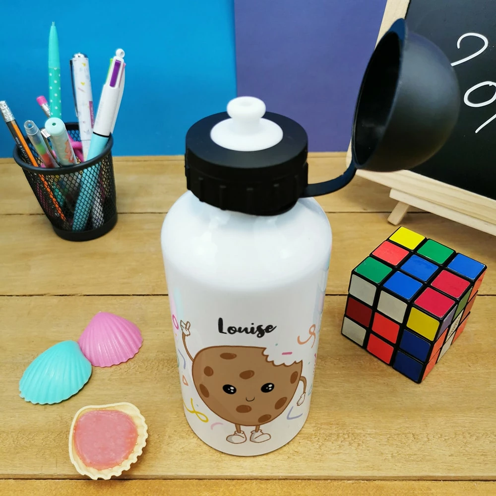 Gourde Personnalisée - Cookie - Cadeau Rentrée Scolaire Pourfille,garçon 4 Gourde Personnalisée - Cookie - Cadeau Rentrée Scolaire Pourfille,garçon – Image 2