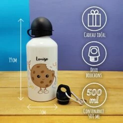 Gourde Personnalisée - Cookie - Cadeau Rentrée Scolaire Pourfille,garçon 8 Gourde Personnalisée - Cookie - Cadeau Rentrée Scolaire Pourfille,garçon -cadeaux boutique Rentree scolaire Anniversaire prenom de votre enfant Cookie personnalise gourde petite informations