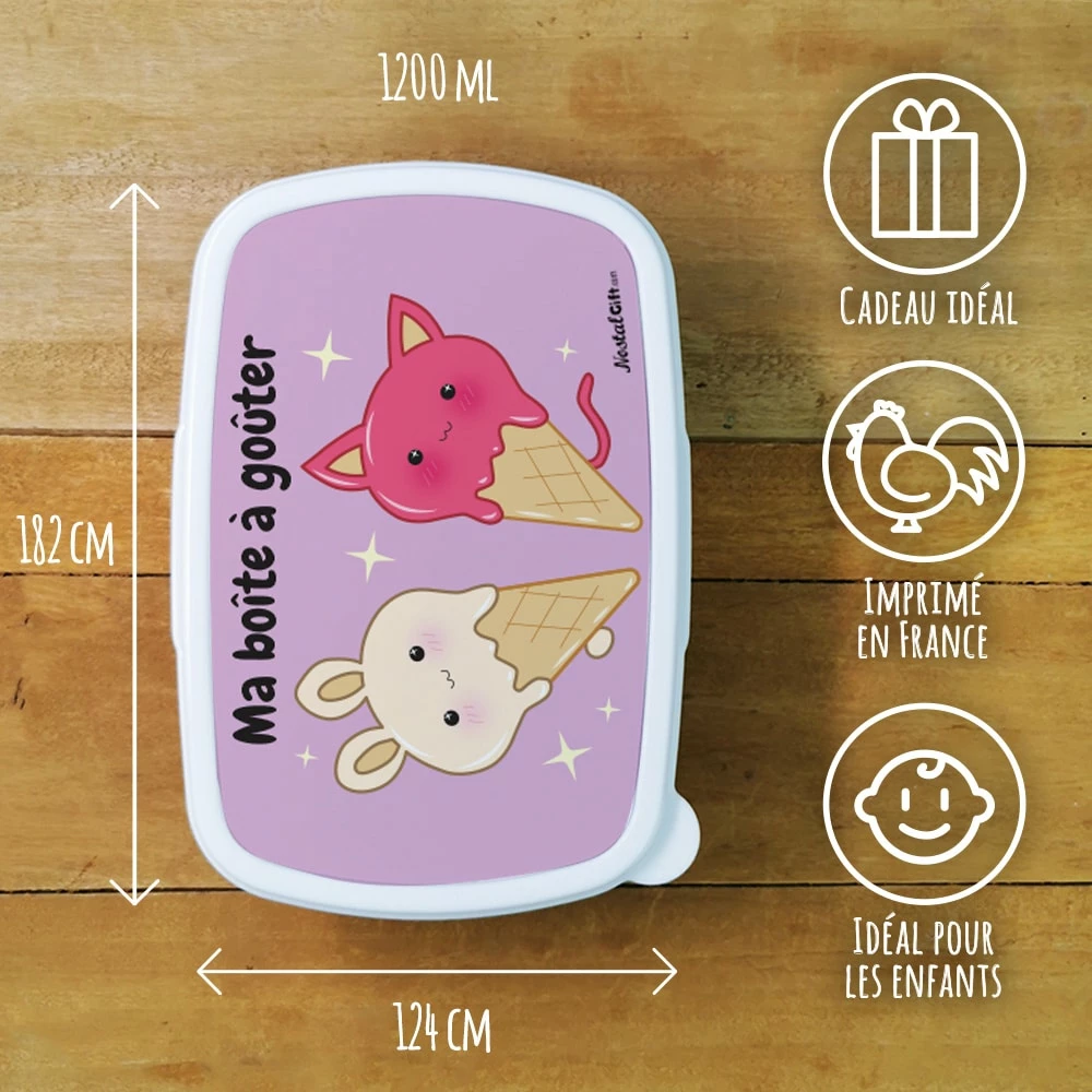 Boîte à Goûter Enfant - Glaces Kawaii 4 Boîte à Goûter Enfant - Glaces Kawaii – Image 2