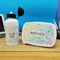 Boîte à Goûter & Gourde Enfant Arc En Ciel