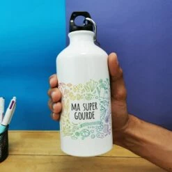 Gourde - Arc En Ciel - Cadeau Rentrée Scolaire Pourfille -cadeaux boutique Rentree scolaire inscription Arc en ciel gourde petite main