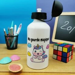 Boîte à Goûter & Gourde Enfant Licorne -cadeaux boutique Rentree scolaire inscription Licorne ensemble boite gourde gourde
