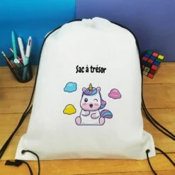 Sac à Dos Sport : Gym, Piscine... - Licorne - Cadeaufille