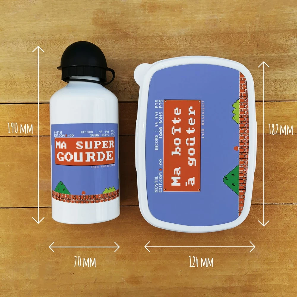 Boîte à Goûter & Gourde Enfant Retrogaming 6 Boîte à Goûter & Gourde Enfant Retrogaming – Image 4