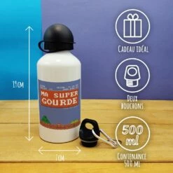 Gourde - Retrogaming - Cadeau Rentrée Scolaire Pour Garçon 8 Gourde - Retrogaming - Cadeau Rentrée Scolaire Pour Garçon -cadeaux boutique Rentree scolaire inscription Retrogaming gourde petite informations