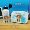 Boîte à Goûter & Gourde Enfant PersonnaliséesPetit écolier -cadeaux boutique Rentree scolaire le prenom de votre enfant Petit ecolier ensemble boite gourde avant