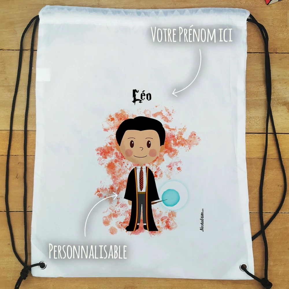 Sac à Dos Sport Personnalisé : Gym, Piscine... - Petit Sorcier 6 Sac à Dos Sport Personnalisé : Gym, Piscine... - Petit Sorcier – Image 4
