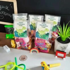 5 Sachets De Bonbons Personnalisés - Joyeux Dinoversaire -cadeaux boutique Sachet bonbons dino perso3