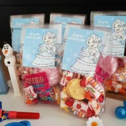5 Sachets De Bonbons - Joyeux Anniversaire Princesse Des Neiges