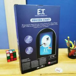 E.T L’extraterrestre - Poster Lumineux - Mural Ou Sur Pied -cadeaux boutique affiche eclairee et boite arriere