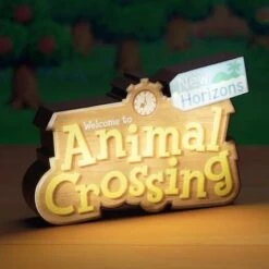 Lampe Veilleuse LogoAnimal Crossing 31cm- Nintendo -cadeaux boutique animal crossing allume 2