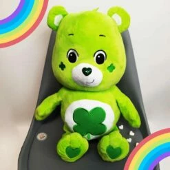 Peluche Géante Bisounours Vert (45cm) - Touchanceux - Version 2019
