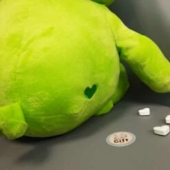 Peluche Géante Bisounours Vert (45cm) - Touchanceux - Version 2019 -cadeaux boutique bisounours geant vert fesses