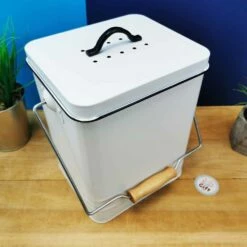 Poubelle De Compostage En Métal -cadeaux boutique boite compost arriere