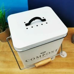 Poubelle De Compostage En Métal -cadeaux boutique boite compost haut