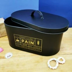 Boîte à Pain En Métal - Cook Concept - 34 Cm -cadeaux boutique boite pain ouvert