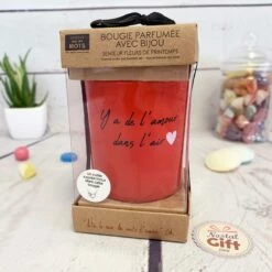Bougie + Bijoux Surprise "Y'a De L'amour Dans L'air"