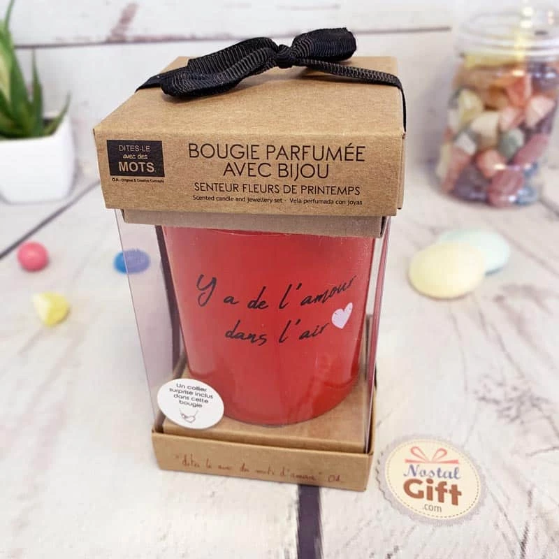Bougie + Bijoux Surprise "Y'a De L'amour Dans L'air" 6 Bougie + Bijoux Surprise "Y'a De L'amour Dans L'air" – Image 4