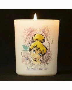 Bougie Fée Clochette "poussière De Fée" Et Son Coffret Cadeau - Parfum Muguet Et Jasmin -cadeaux boutique bougie disney fee clochette