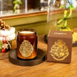Harry Potter - Bougie Avec Couvercle Poudlard - Parfum De Grasse -cadeaux boutique bougie parfumee naturelle Poudlard