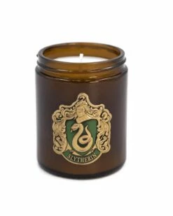 Harry Potter - Bougie Avec Couvercle Serpentard - Parfum Menthe Basilic -cadeaux boutique bougie parfumee naturelle Serpentard 1