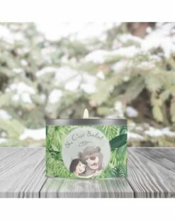Bougie Végétale - Oh, C'est Baloo ! (Le Livre De La Jungle) - Parfum Figuier - Edition Métal