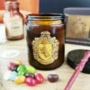 Harry Potter - Bougie Avec Couvercle Poufsouffle - Parfum Mimosa -cadeaux boutique bougie poufsouffle face