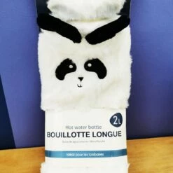 Bouillotte Panda Longiligne Blanche toute Douce -cadeaux boutique bouillotte geante panda zoom