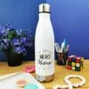 Bouteille De Transport Isotherme - Merci Maîtresse - Collection Florale -cadeaux boutique bouteille isotherme merci maitresse floral