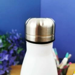 Bouteille De Transport Isotherme - Merci Maîtresse - Collection Florale -cadeaux boutique bouteille isotherme merci maitresse floral zoom bouchon