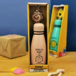 Bouteille Isotherme Et Porte Clé - Mme Princesse - Monsieur Madame